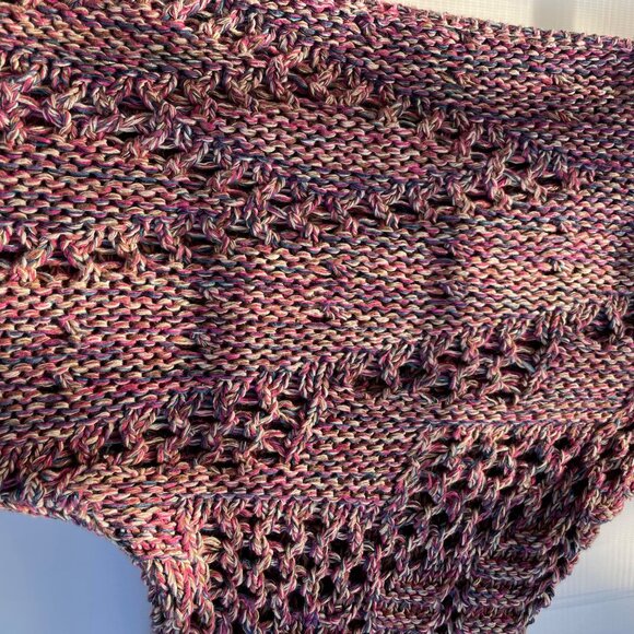 Kookai Grandmacore Open Knit Multicolor Cardigan Sweater Kimono Size 1 Boho Chic - Picture 11 of 13